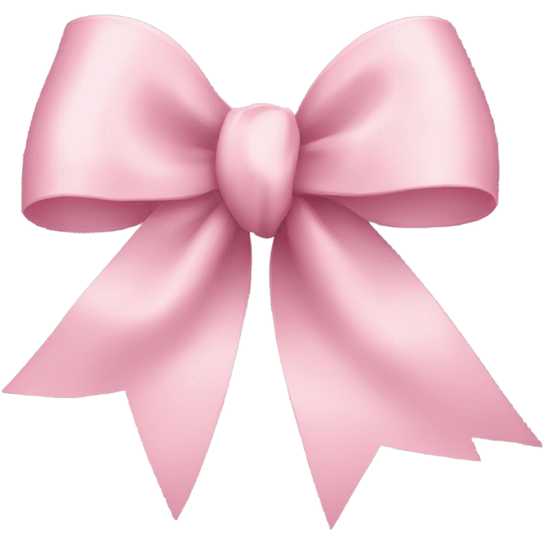 light pink ribbon bow emoji