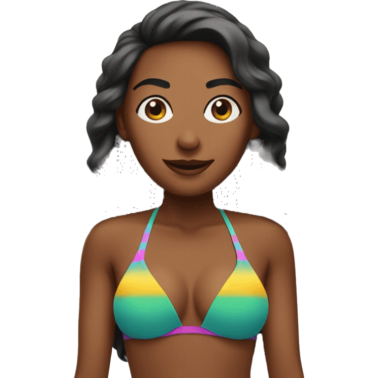 Woman in bikini emoji