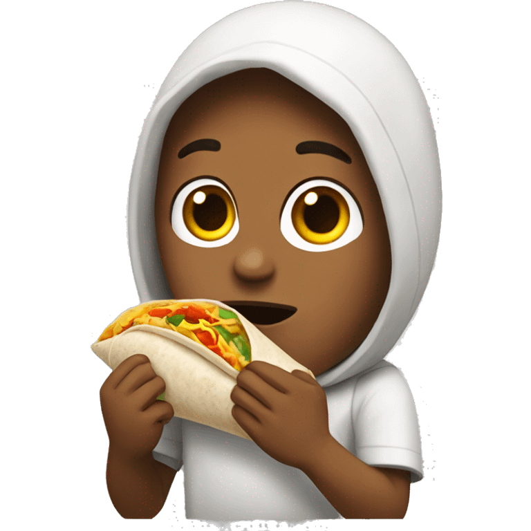 Me eating a burrito  emoji