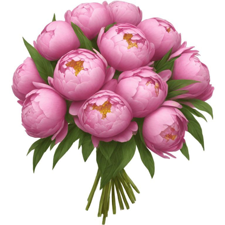 Bouquet of peonies  emoji