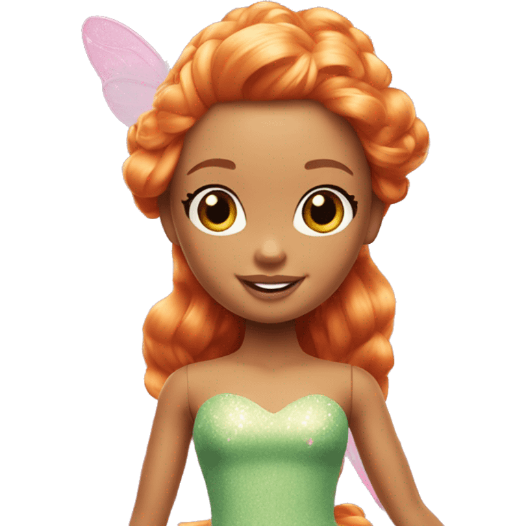 Beautiful Barbie fairy ginger emoji