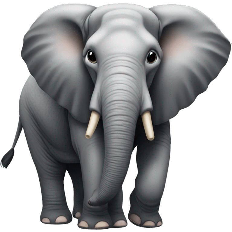 Elephant with a big bum emoji