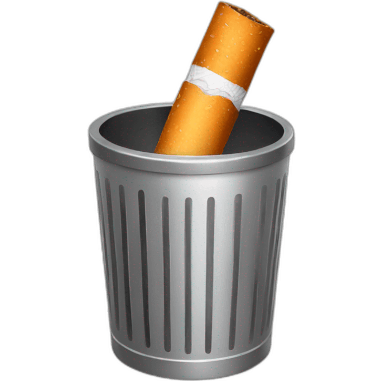 cigarette in a trashcan emoji