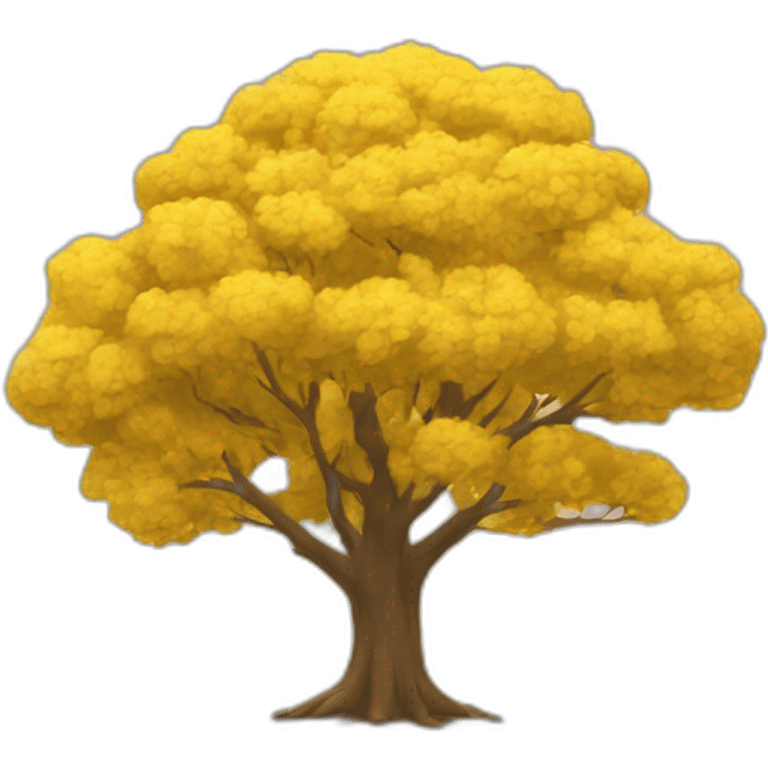 Yellow tree emoji