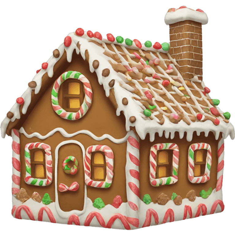 gingerbread house emoji