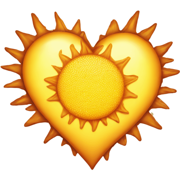 Sun heart emoji