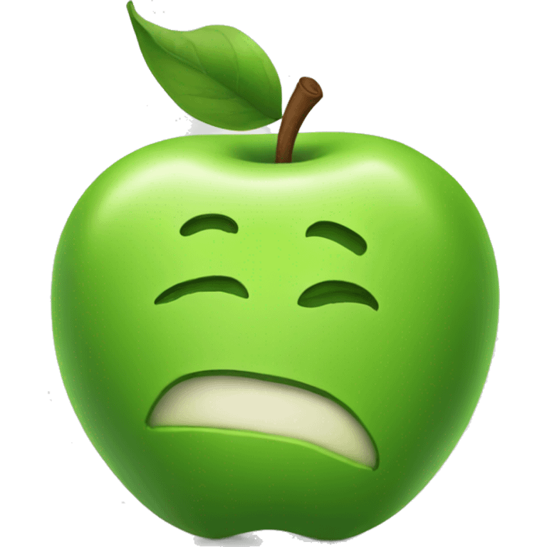 Green apple emoji