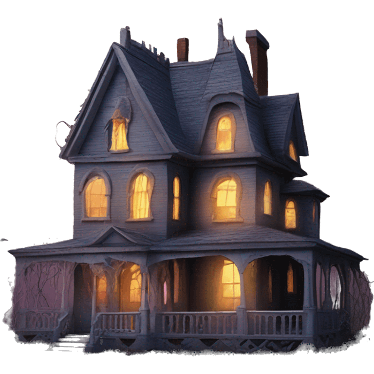 Barbie’s very old run-down frightening dangerous ghost-ridden haunted dream house nightmare scenario full harvest moon  emoji