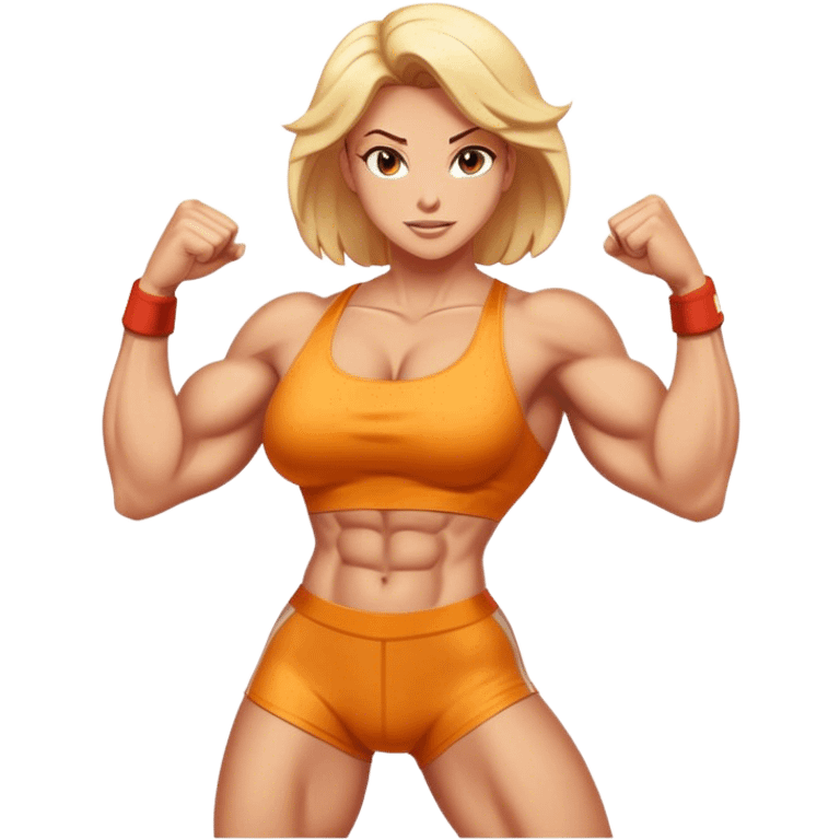 Super buff woman  emoji