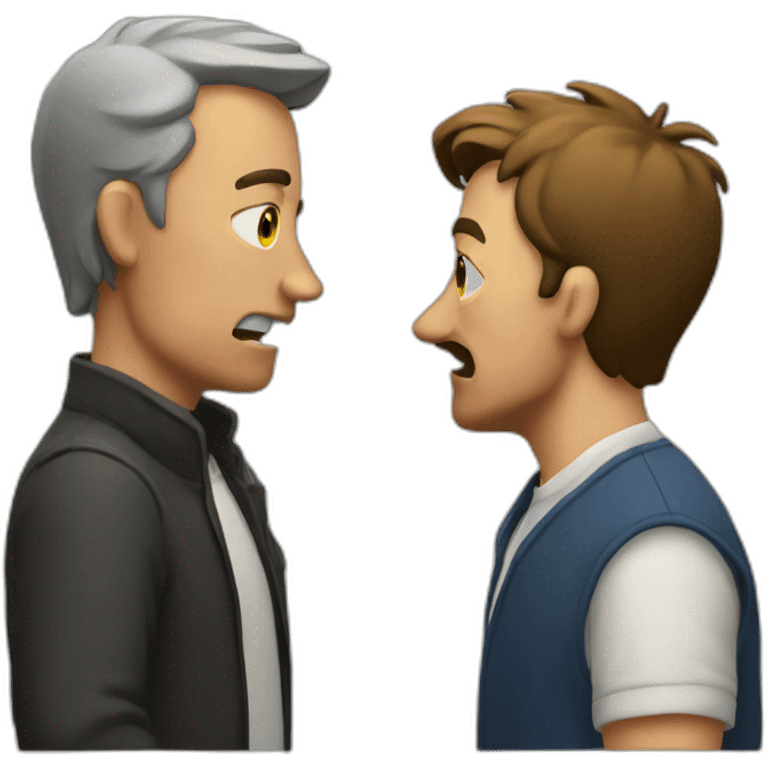 man scolding a man emoji