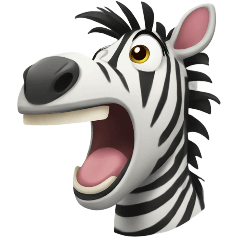 Zebra laughing  emoji