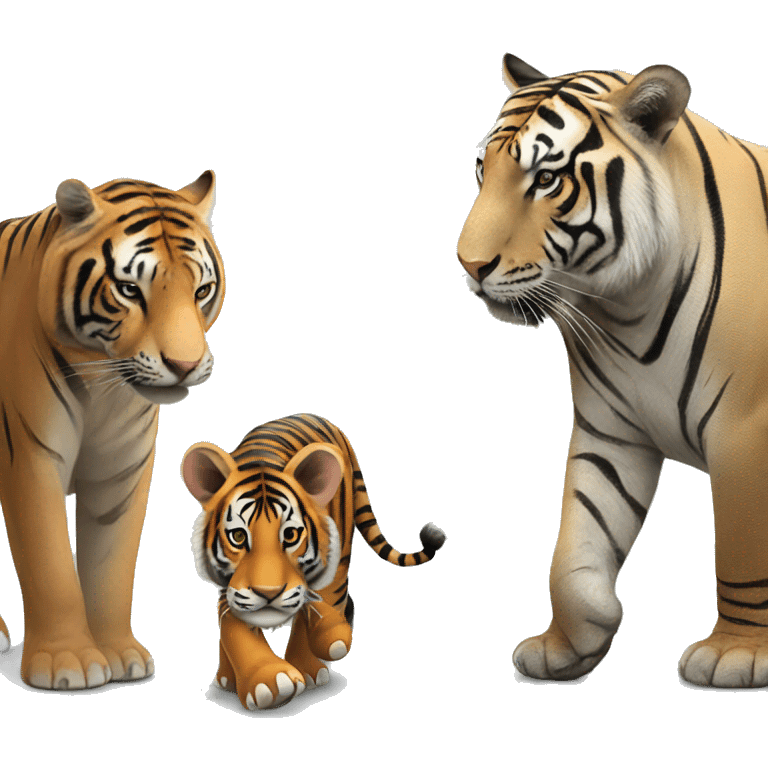 Elephant and tiger emoji