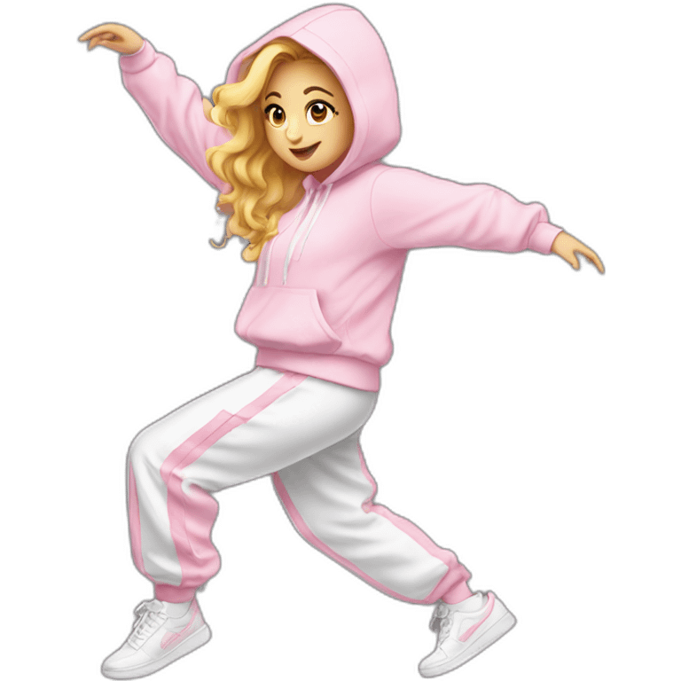 dancing-white-girl-pink-oversize-tracksuit emoji