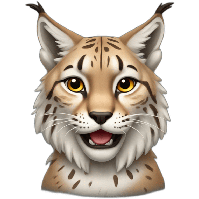 Expressive lynx, emotion emoji