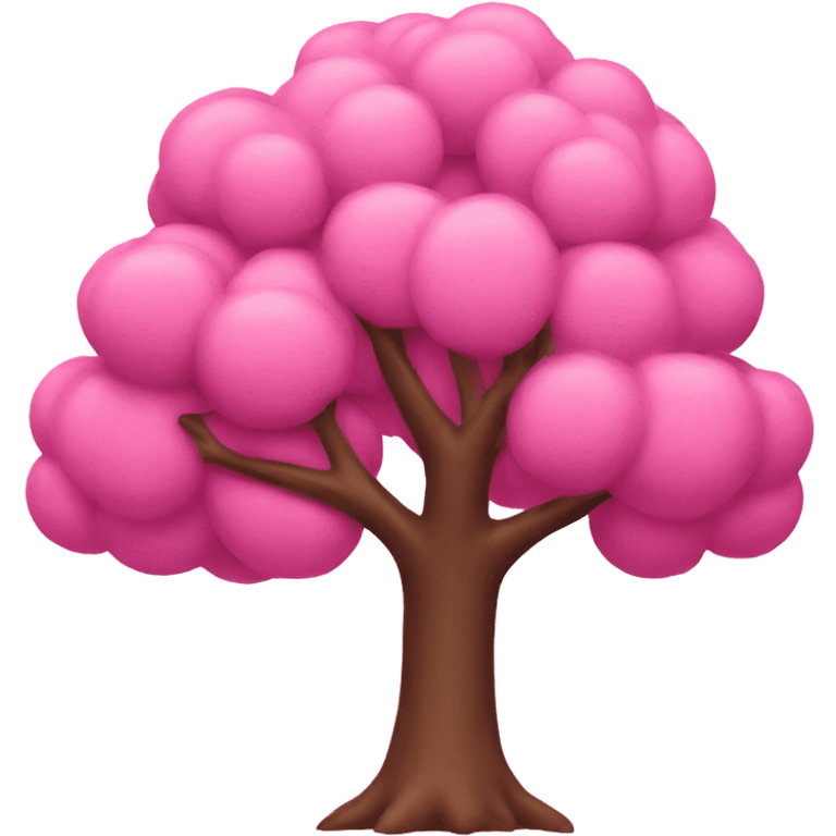 Pink tree emoji