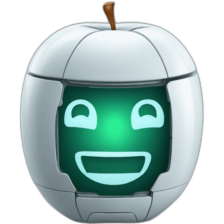 Roboter smile apple emoji