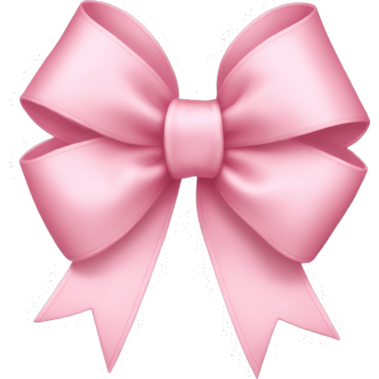 light pink ribbon bow emoji