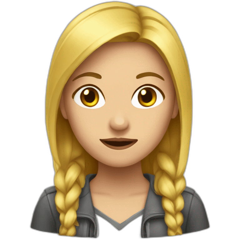 Fille énerver emoji