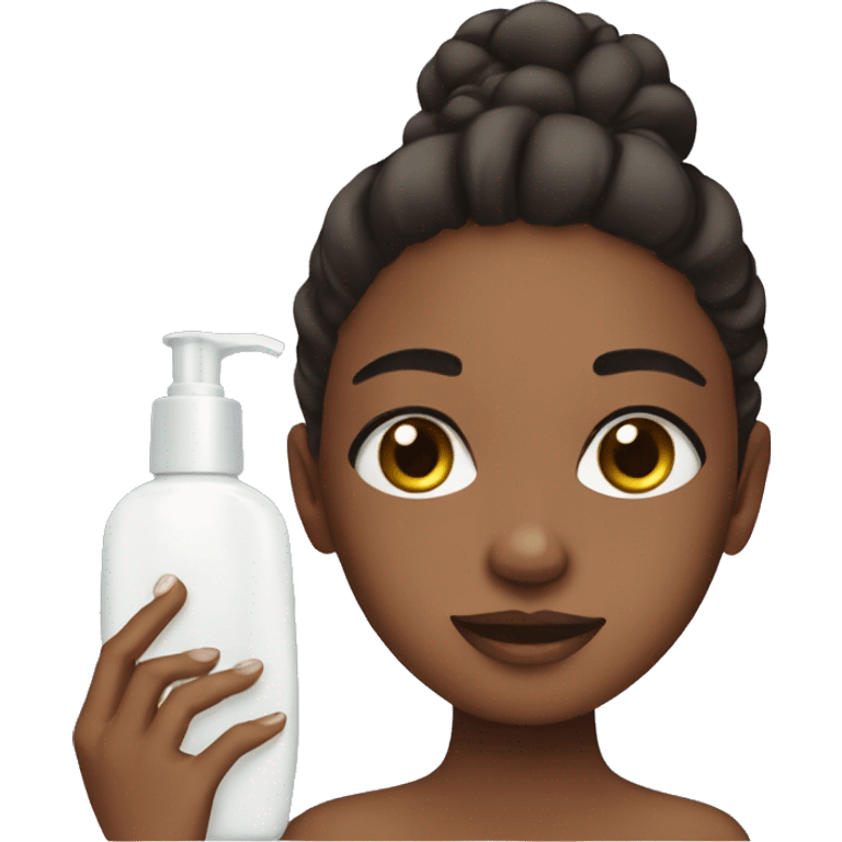 girl doing skincare emoji