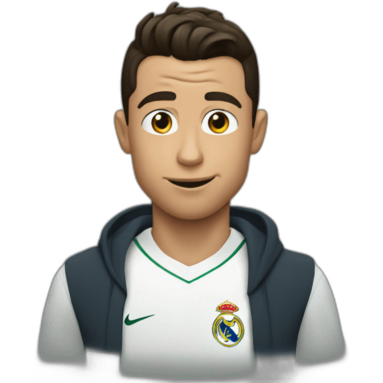 Shy Cristiano Ronaldo emoji