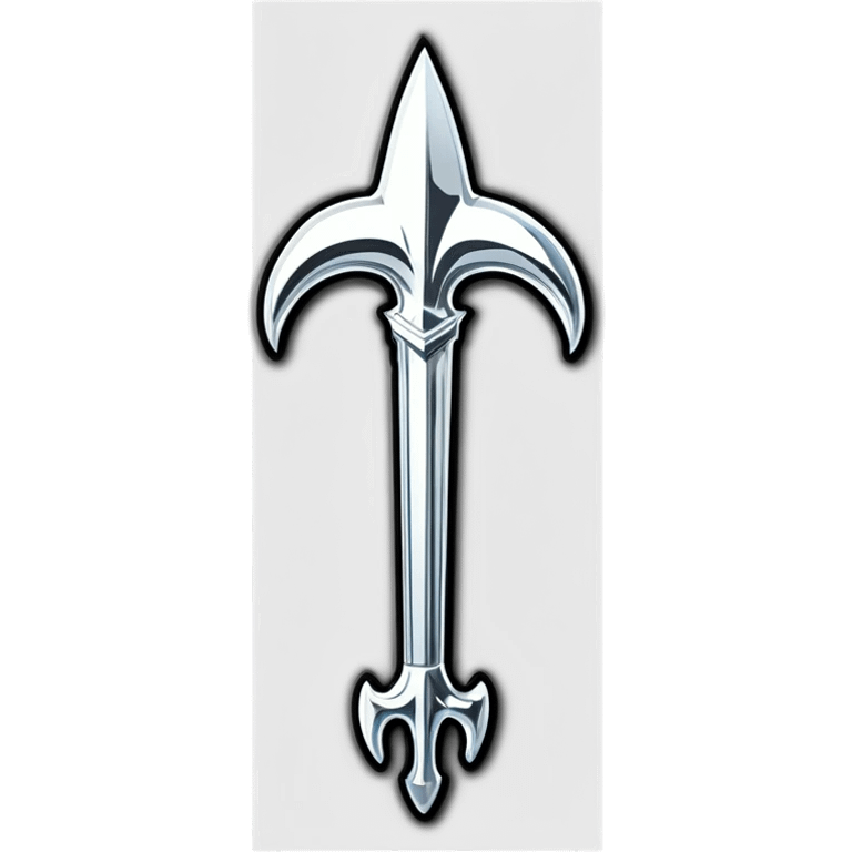 🔱, make this trident silver instead of gold emoji