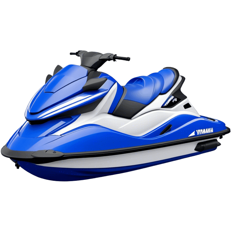 Jet Ski - Yamaha EX Deluxe (Model Year: 2022) (Iconic colour: Blue and white) emoji