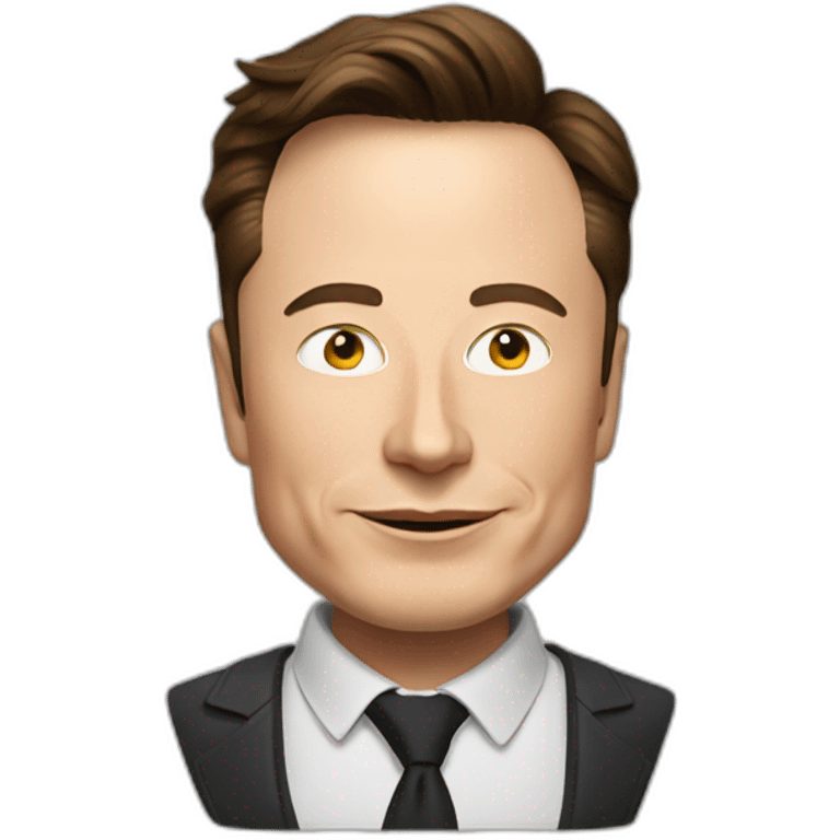 Elon musk with spectales emoji