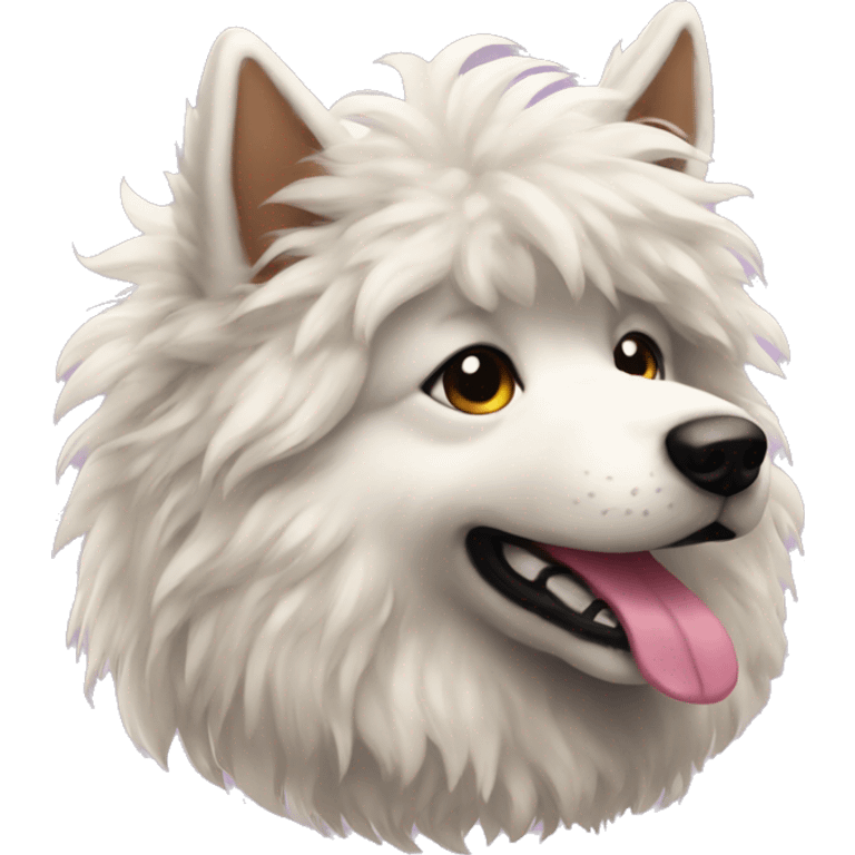 scenecore colorful dog fluffy emoji