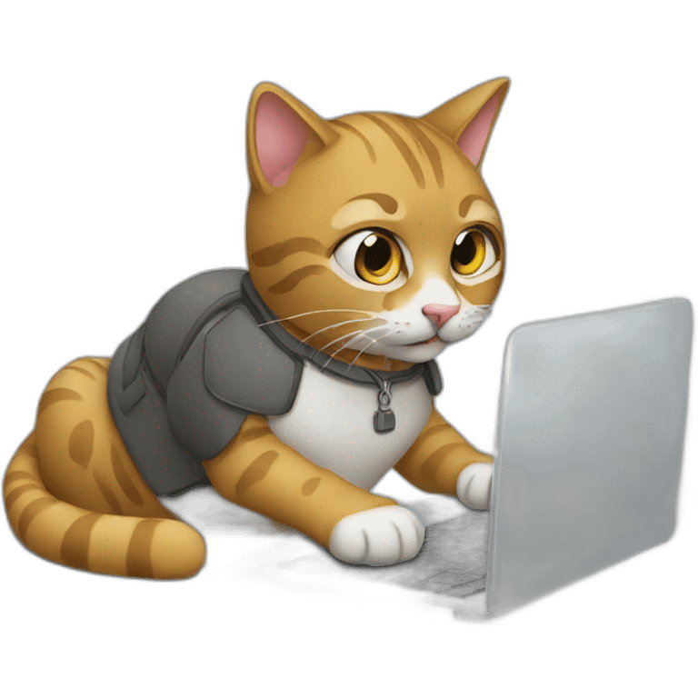 Programmer-cat-with-laptop emoji