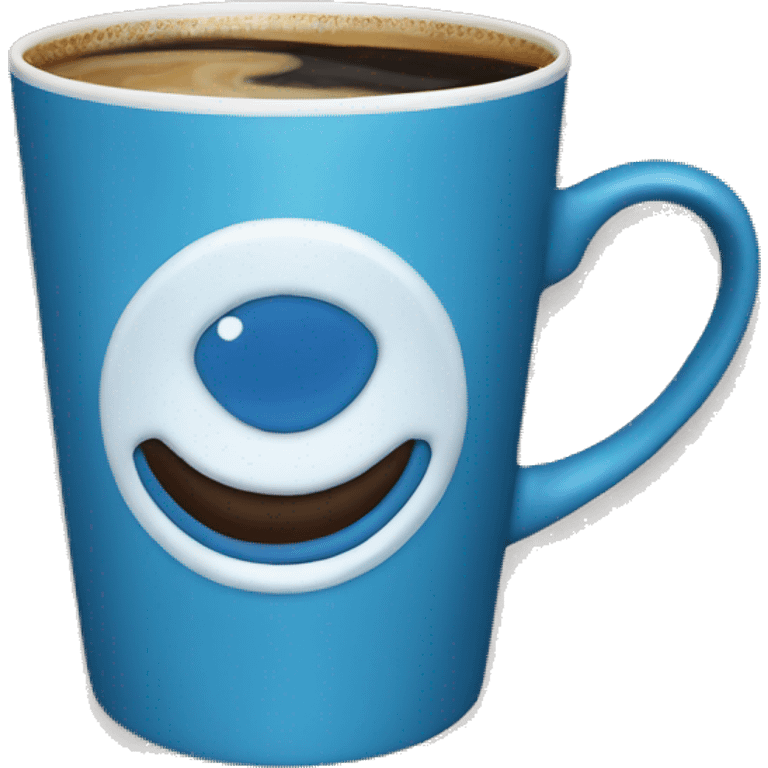 blue christmas coffee cup aesthetic emoji