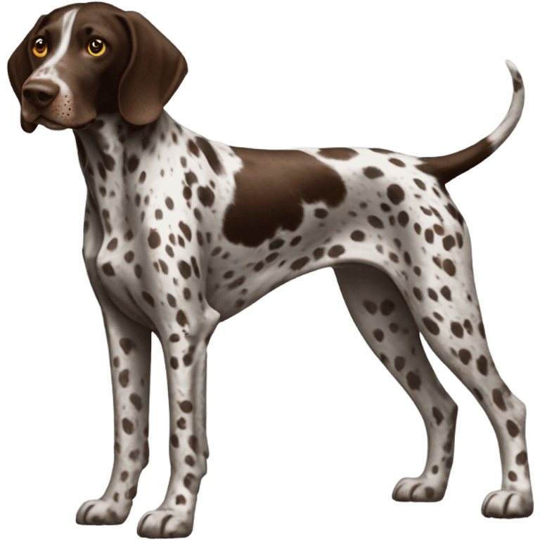 German Shorthaired Pointer with spots emoji