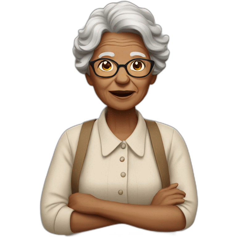 grandma is a directing a movie emoji