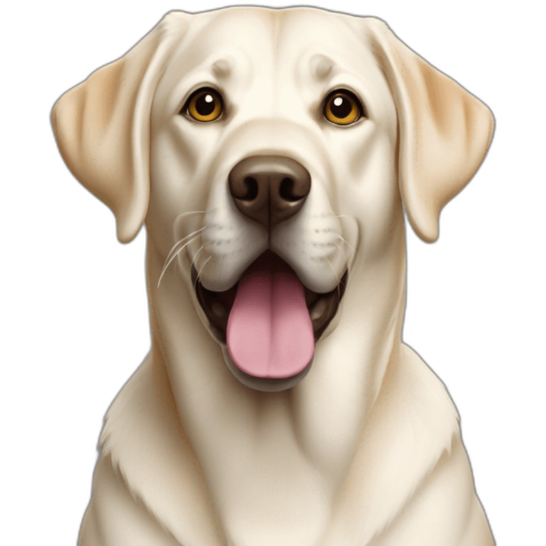 Labrador Retriever white emoji