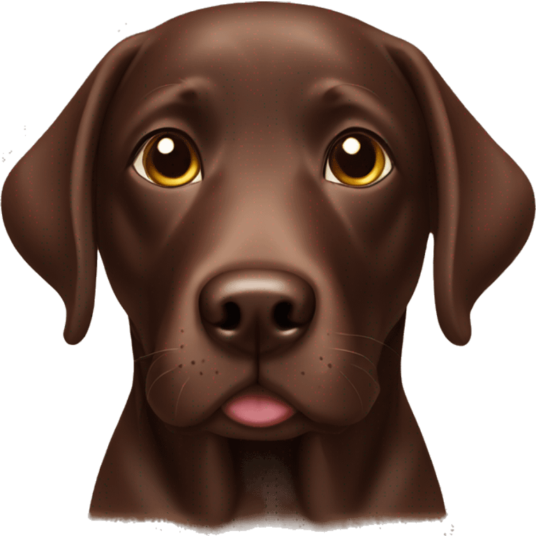 Chocolate Labrador  emoji