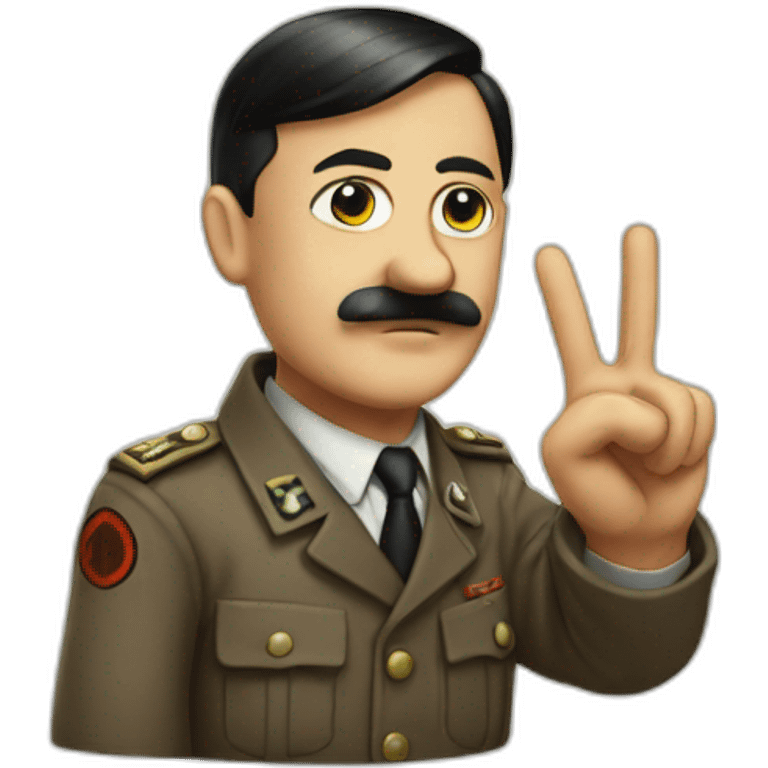 hitler-peace-sign emoji