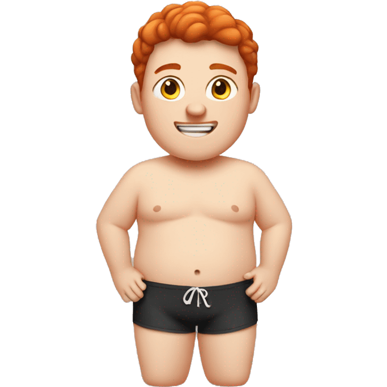 Guy, chubby, swimwear, redhead emoji