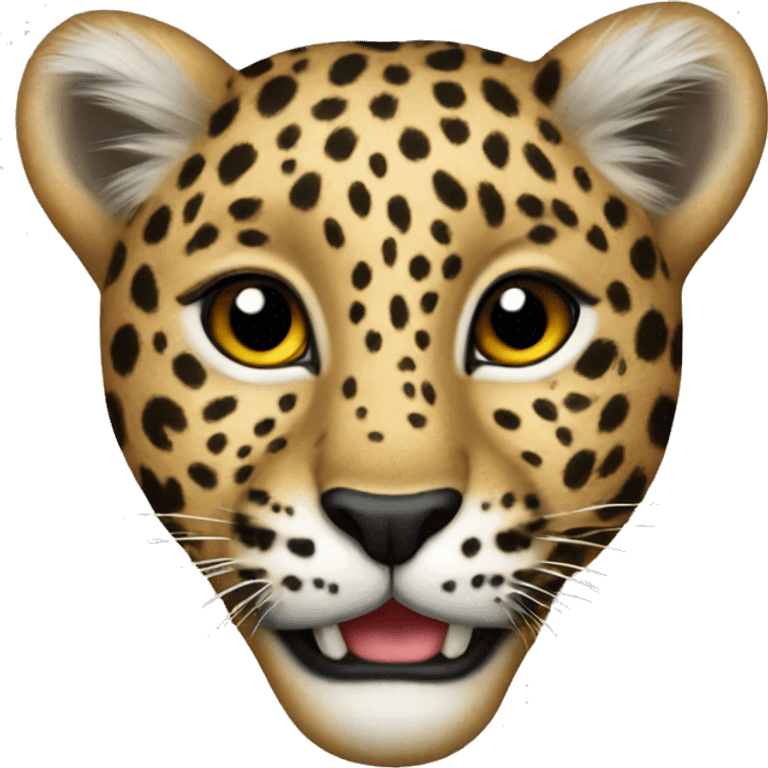 Leopard heart emoji