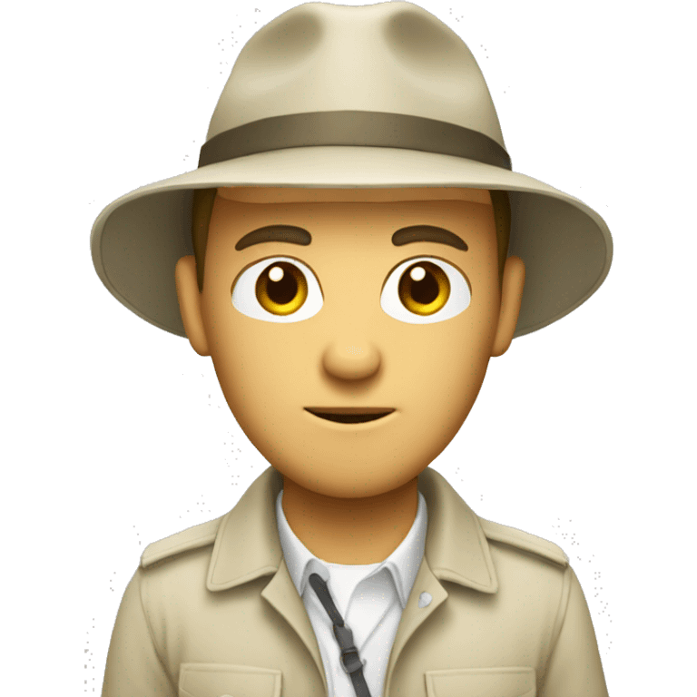 white safari man  emoji