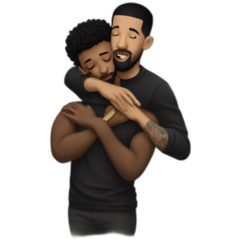 drake kissing 21 savage emoji