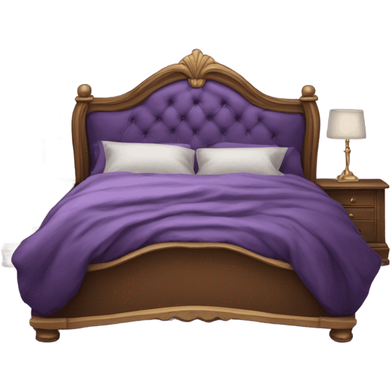 Fancy Purple bed emoji