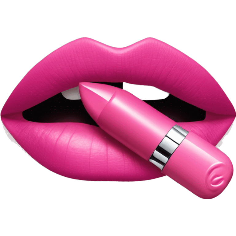 Pink DIOR lipstick emoji