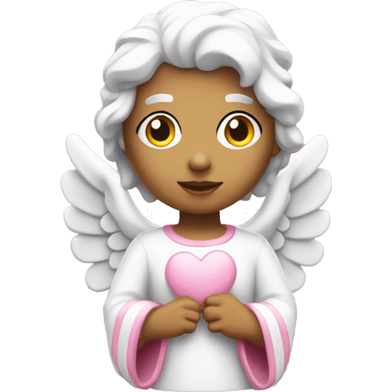  white pink  angel statue emoji