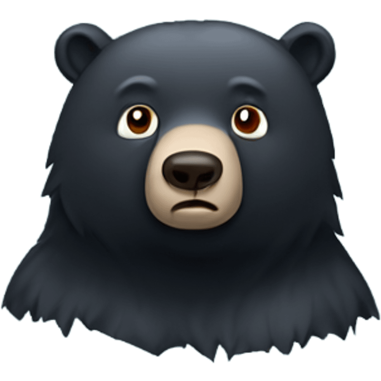 black bear who’s cold and shivering  emoji