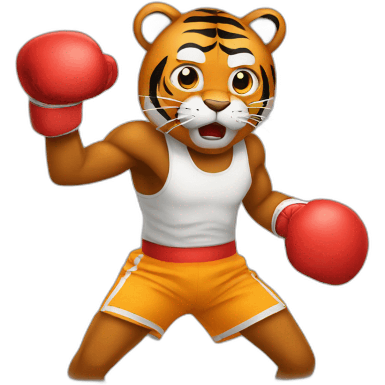 boxing Training  Tiger  emoji