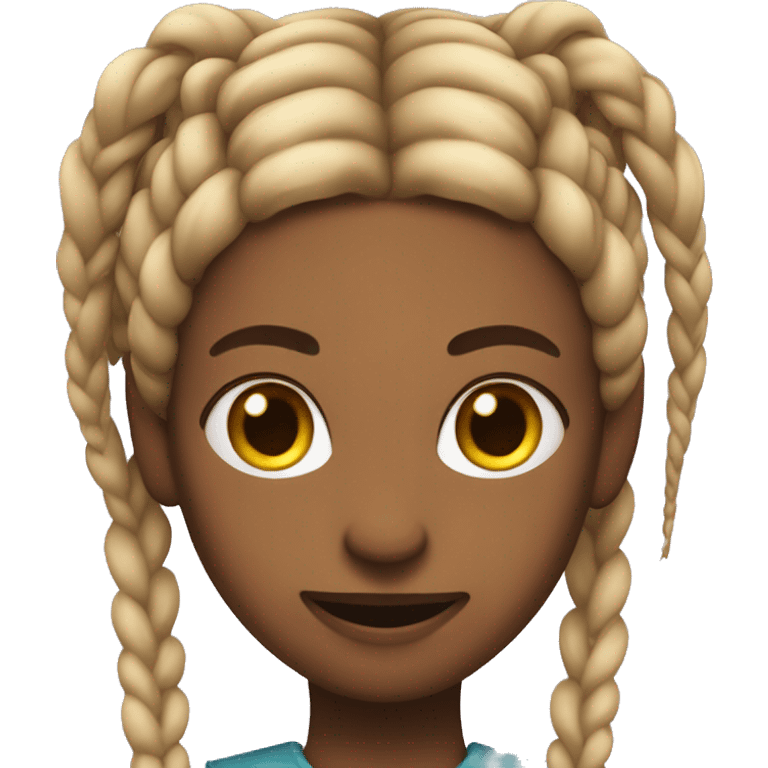 jinx with twin braids emoji