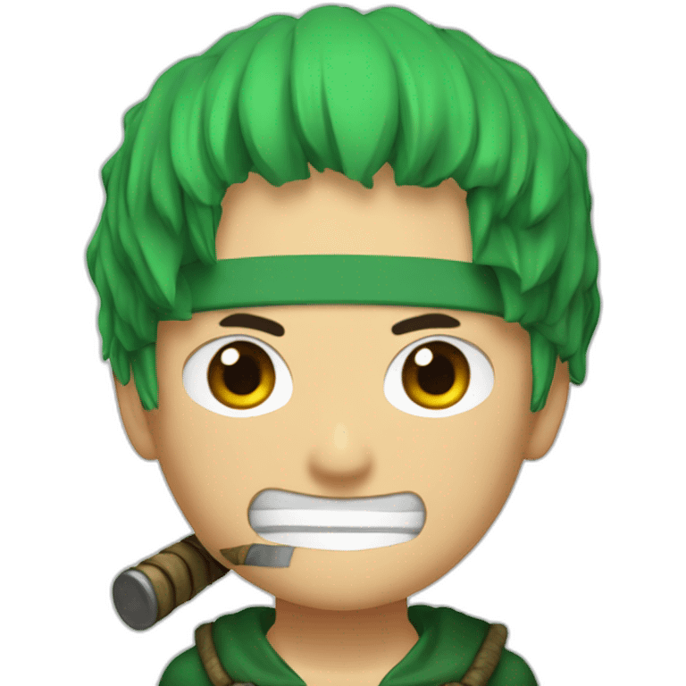 Zoro avec une cicatrice a l'œil droit emoji