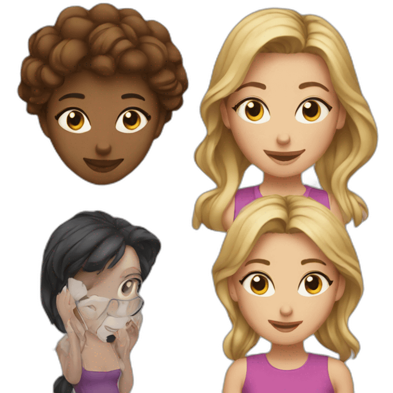 renee, rony and amy emoji