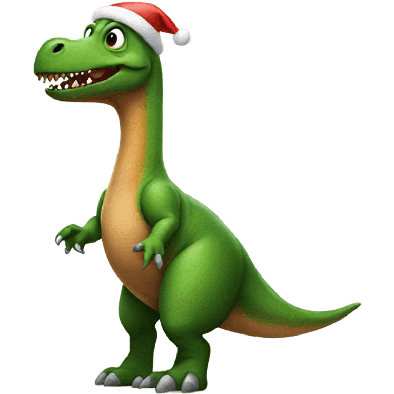 Santa dinosaur  emoji