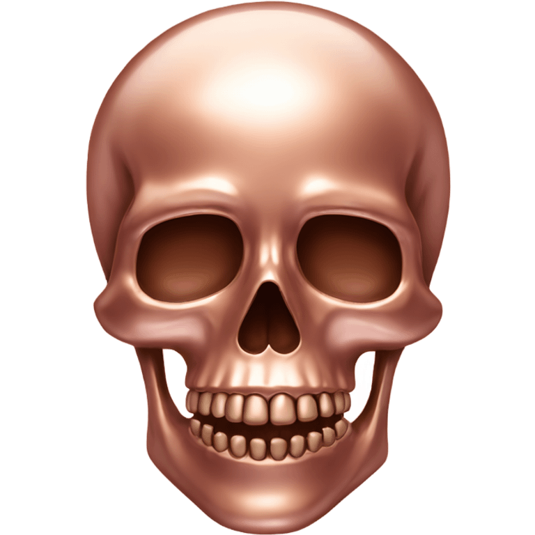 Rose gold skull  emoji