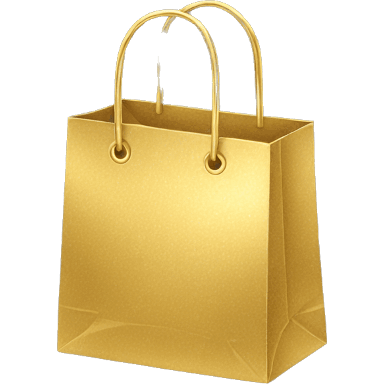 Gold shopping bag emoji